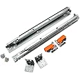 BLUM 563H5330B Tandem Plus Blumotion 21" Drawer Runner Pair for Face Frame, Silver