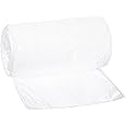Aluf Plastics 12-16 Gallon White Trash Bags - (Pack of 500) Linear Low Density Butene Star Seal Coreless Wastebasket Liners for Home, Bathroom, Kitchen, Office, and Everyday use