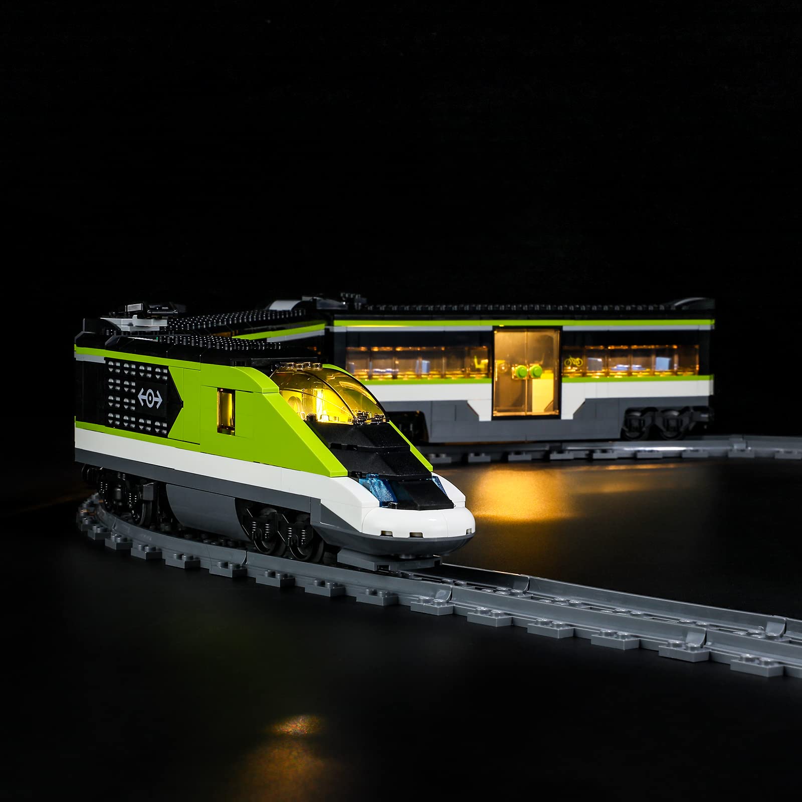 MENZAVA LED Light Set Compatible with LEGO 60337 Express Passenger Train City Building Blocks Model - Model Set NOT Included