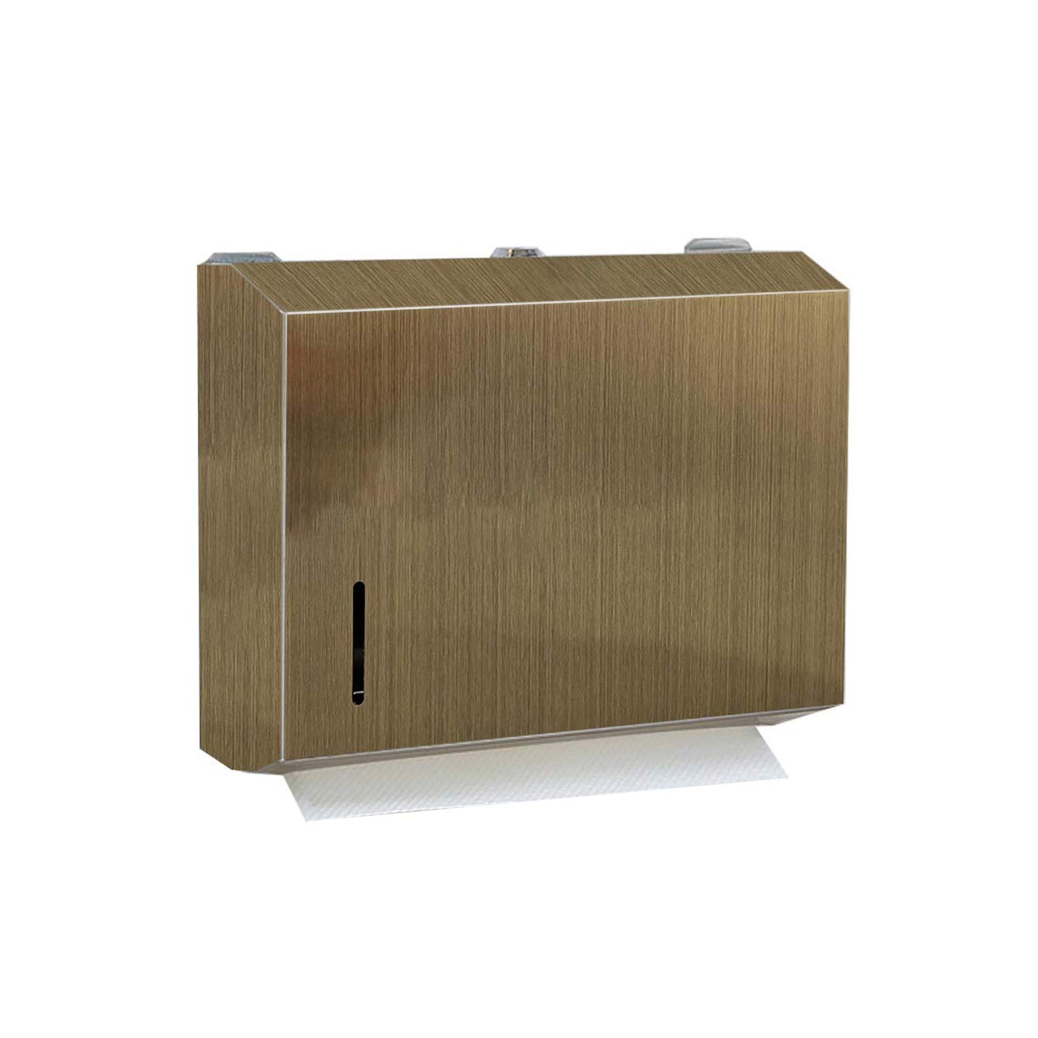 Aolemi Paper Towel Dispenser Antique Brass Toilet Paper Holder Trifold Hand Towel Holder Wall Mount Napkin Dispenser Bronze Vintage with Bath Sponge