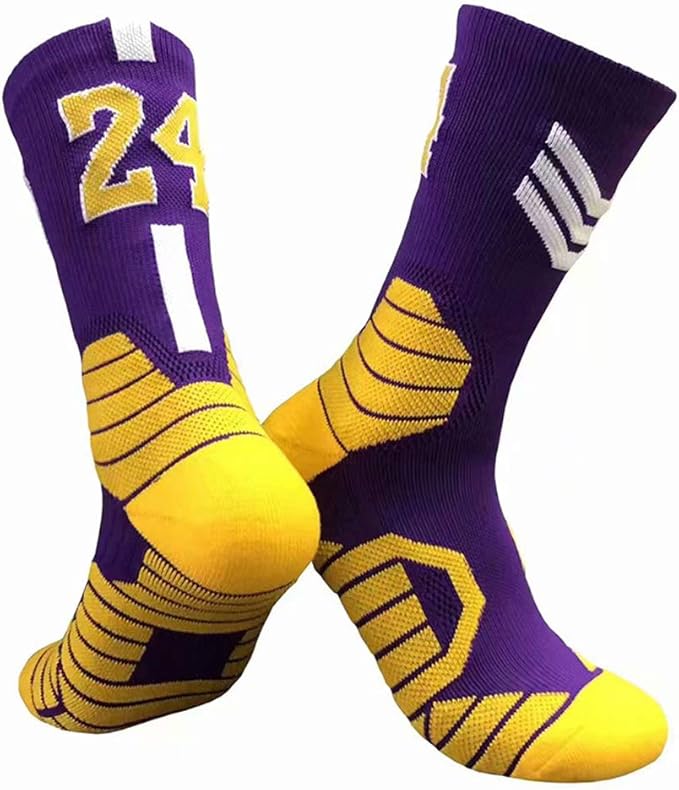 Los Angeles Lakers No. 24 Kobe Bryant Sock, Calcetines del Equipo de la