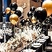 HomyBasic Gold, Black and Confetti Balloons Set 40 Pcs with 50M Ribbon, Perfect for Birthday Parties, Anniversary, WeddingParty Decorations, Graduation Supplies