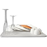 Momo Lifestyle Escorredor de Louças Seca Rápido Ultra Absorvente de Terra Diatomácea DryPad, Não Enferruja, Antiderrapante (4