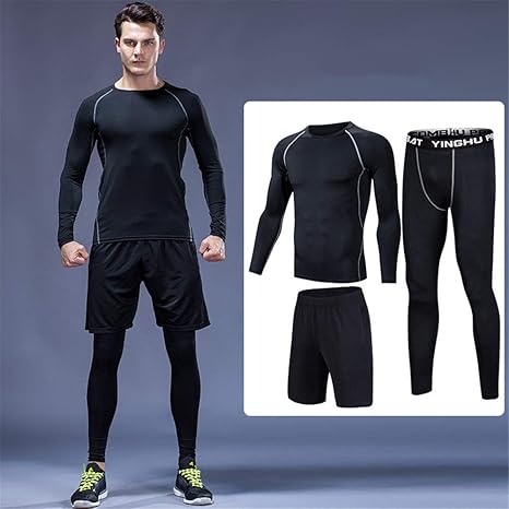 Amazon Co Jp トレーニングウェア メンズ フィットネス服メンズクリエイティブ体操服メンズ速乾性のスポーツフットボールのスーツスリーピーススーツ Color B Size Xxxxl ホーム キッチン