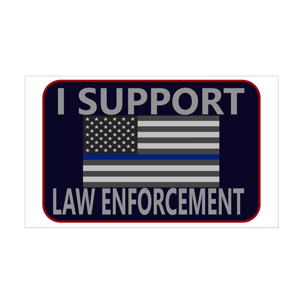 CafePress I Support Law Enforcement Rectangle Bumper