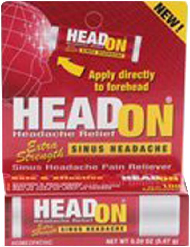 HeadOn - Apply Directly to Forehead Sinus Headache Relief .2 oz 5.67 g (Scratch & Dent Item))