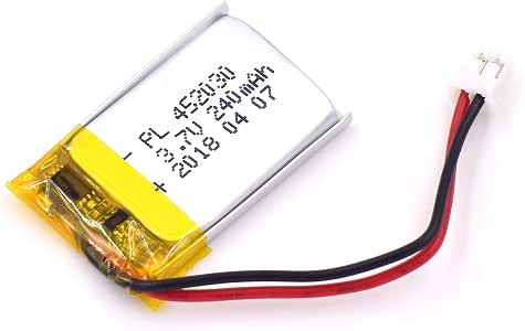 Batterie LiPo 3.7V 240mAh 302535 - Taille 37x25x3.5mm - Pour Téléphone Portable, GPS, Smartwatch, Appareils électroniques (pas Pour Radiocommandé)