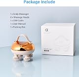 arboleaf Electric Scalp Massager Waterproof 8 Silicone Heads USB Rechargeable view 8