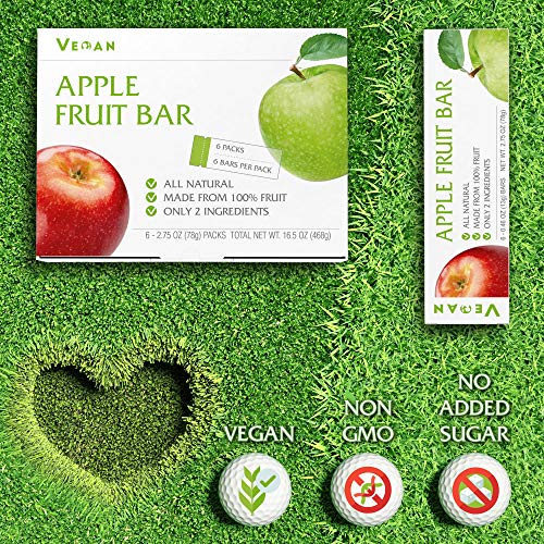 IvanValley Apple Bar Healthy Fruit Snacks Individual Packs (6 Count