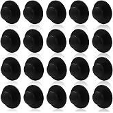 Moicstiy 20 Pcs Self-Adhesive Dresser Knob, Black | Instant Adhesive, Cabinet Handle Pull, Mini Self-Stick Knob, For Sliding Door Windows Wardrobes Drawer