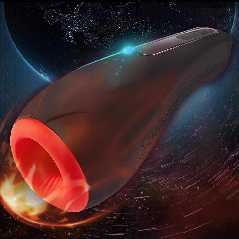 Fondlove Automatischer Masturbator Oral Masturbieren Elektrische Masturbatoren Männer sex Sexspielzeug Men Cup wie Mund mit 2 Heizstufen 7 Vibrationsmodi Intelligente Induktion