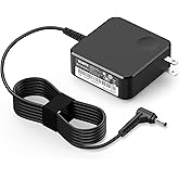 Charger Compatible Lenovo Laptop Computer 65W 45W Round Tip Power Supply AC Adapter Fit for Lenovo IdeaPad 330-14, 330-15, 330-17, 510-15, 330s-14, 330s-15, Flex 6-14 Laptop Charger