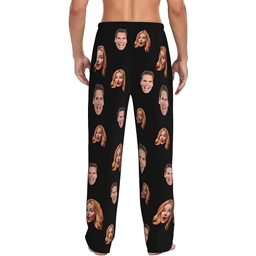 Personalized Pajamas Pants Custom Funny Face Pajama Pants For Men