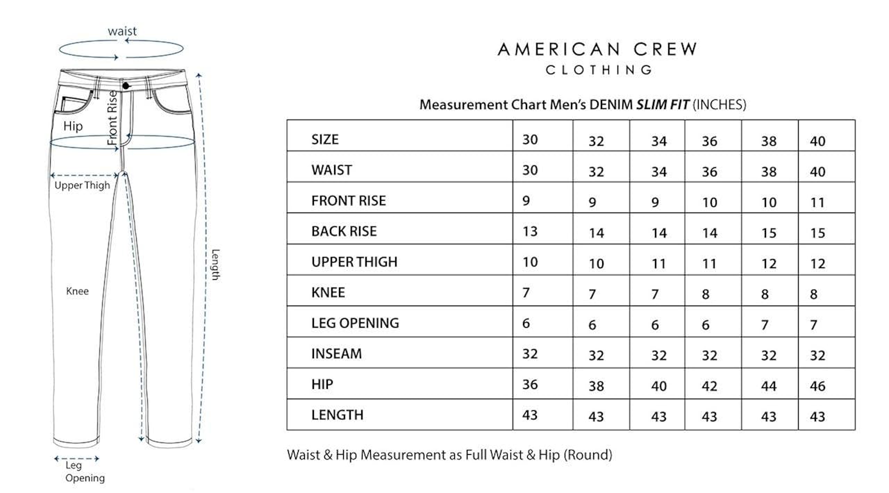 american crew men's slim fit jeans