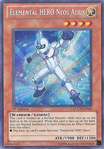 Yu-Gi-Oh! - Elemental HERO Neos Alius (LCGX-EN028) - Legendary Collection 2 - 1st Edition - Secret Rare