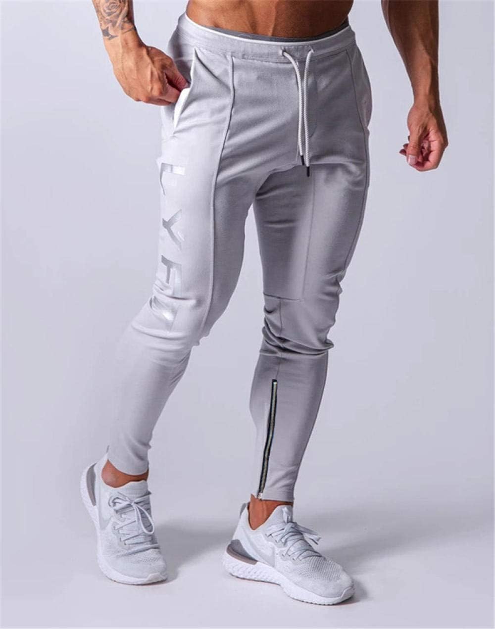 Pantalone Uomo Elasticizzato Pantaloni Jogger In Misto Lino A