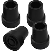 Bonsicoky Rubber Cane Tips 3/4 in, Canes Hiking Stick Replacement Tips | Heavy Duty, Replacement Tips, For Canes, Walking Sticks, Crutches, Hiking Stick