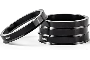 YANANGPARTS 78.1 to106 Black Hub Centric Rings (Pack of 4) Aluminium Alloy Wheel Center Rings Hubrings 106 to 78.1 ID=78.1mm OD=106mm