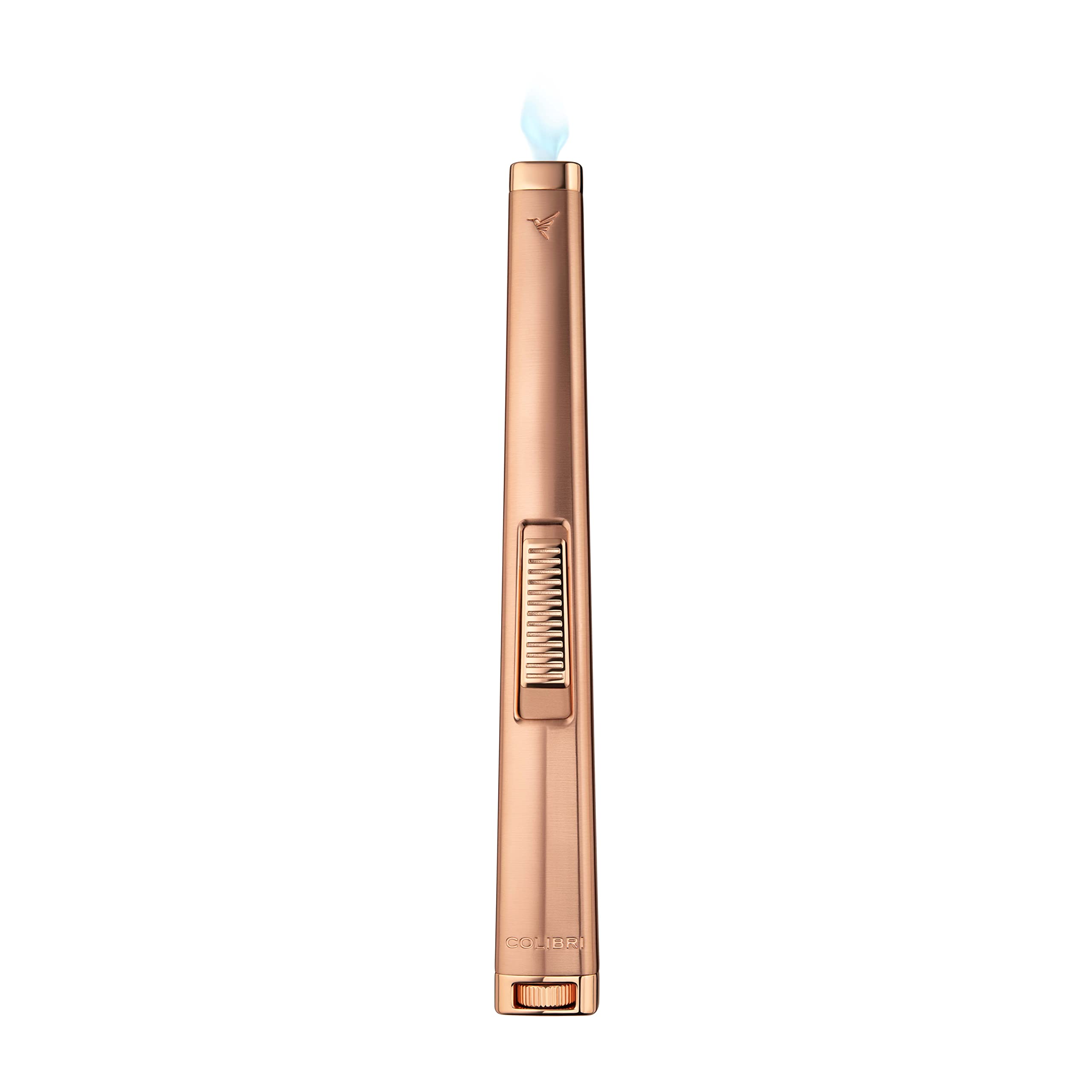 Colibri Aura Jet -flame Candle Lighter | Luxury Finish, Metal Construction | Long Shape, Extended Reach | Flat Wide Flame | Windproof | Butane Refillable (Butane Not Included) | Beautiful Giftbox