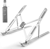 MECHEER Laptop Stand Adjustable Aluminum Foldable Desk Riser 10 Angles view 1