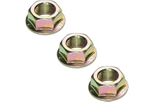 Metalsuberg Spindle Blade Nuts of Hex Flanged, 5/8"-18 Thread.Replaces 712-0417, 753-05549, 912-0417A for Cub Cadet,Zero Turn Mower RZT50, MTD, White, Toro, Troy Bilt Garden Tractors (3pcs Pack)