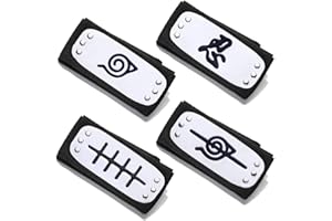 Lystin Naruto Headband, 3 PCS Naruto Cosplay Headband Naruto Leaf, Anti Leaf Village