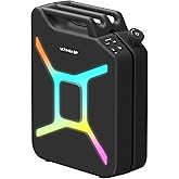 ULTIMEA Go Portable Party Speaker, 300W Wireless PartyBox with Bass Boost, RGB Light, TWS Stereo, Auracast Mode, Mic/Guitar Input, APP Control, Powerful Bluetooth Speaker for Party and Outdoor (Black)