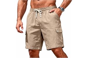 Men's Hiking Cargo Shorts with Pockets Quick Dry Casual Stretch Golf Work Short Outdoor Summer Trousers Outfits