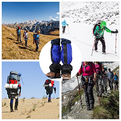 Geekper Snow Gaiters Hiking Camping Mountain Climbing Leg Gaiters Oxford Waterproof Dustproof Antiwater Leg Cover Breathable Anti-bite High Gaiters Leg Protection Guard Boot Guardian - Thumbnail 5