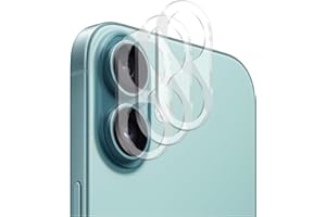 3-Pack Camera Lens Protector for iPhone 17 6.3"/ iPhone 16 6.1”/16 Plus 6.7” Screen Protector Tempered Glass [Case Friendly][