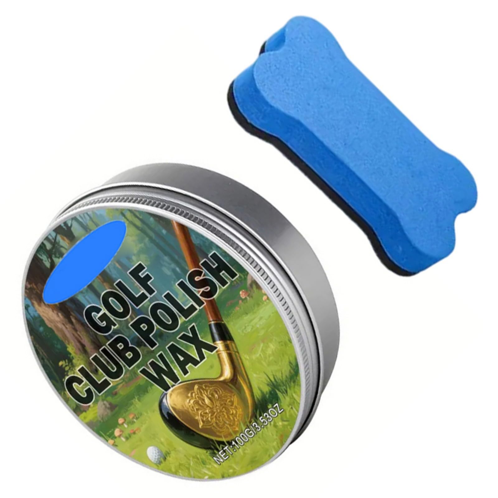 High performance golf iron cleaning compound restores brightness and is a safe golf cleaning tool to maintain sports gear
