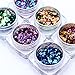 BORN PRETTY Nail Art Chameleon Flakies Iridescent Sequins Irregular Rainbow Glitter Manicure Paillette Dust 6 Colors