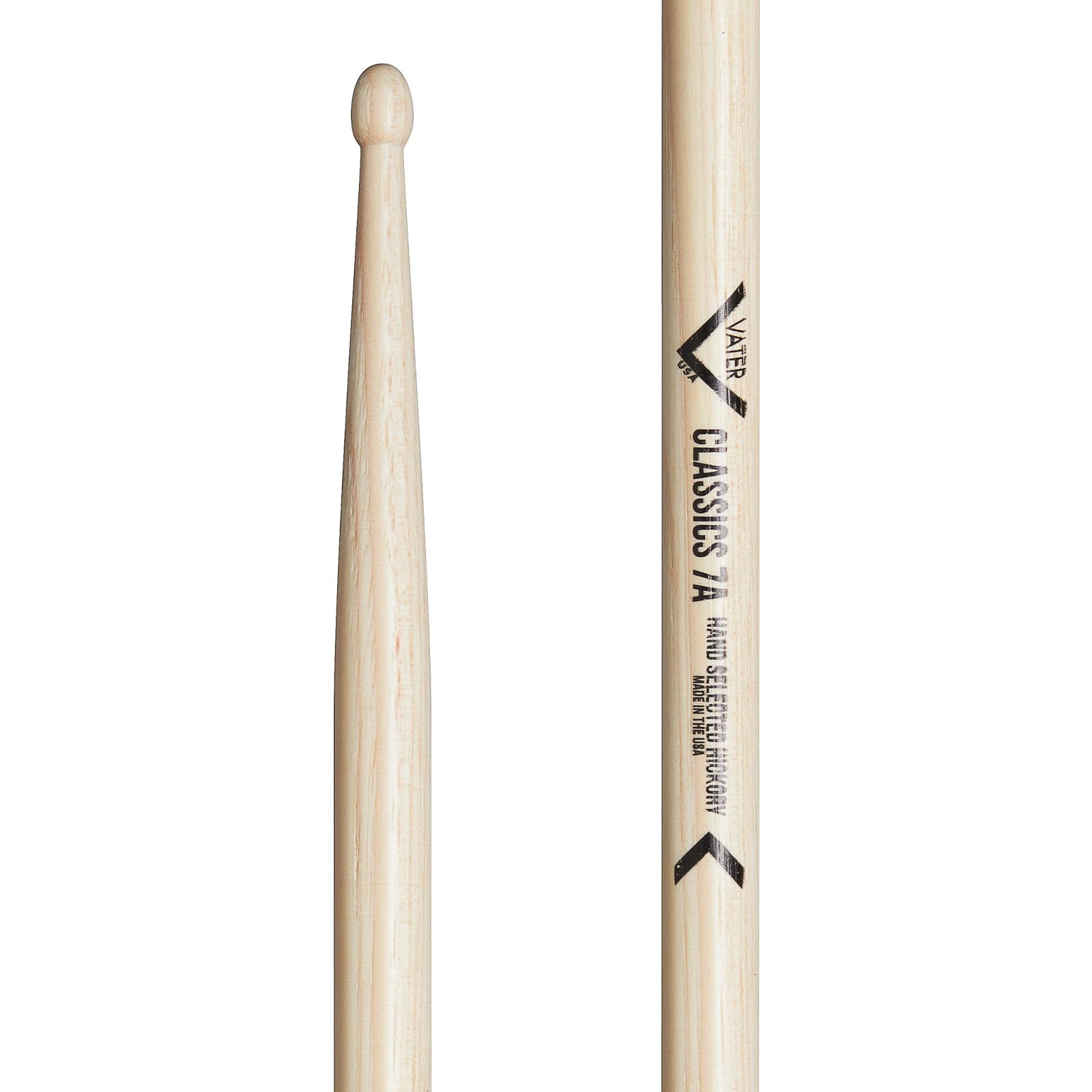 Vater - Classics 7A (Wood Tip) American Hickory Drumsticks - VHC7AW
