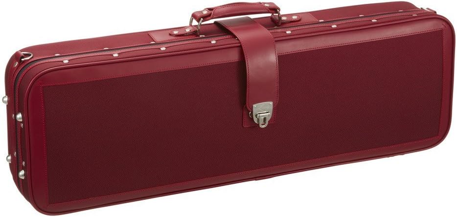 LANG CASES Violin Case 4/4 6.5 Lbs Exterior:Burgundy & Red Trim/Interior:Dark Gray