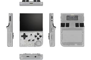 ANBERNIC RG35XX Handheld Game Console with 5000 Games, 3.5inch IPS OCA Screen Linux System Chip Cortex-A9 Portable Handheld Nostalgic Arcade Retro Game Machine, 64g, 2100mAh (White)