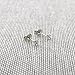 14k White Gold Cubic Zirconia Stud Earrings, 2.50 Millimeters (0.12ctw)