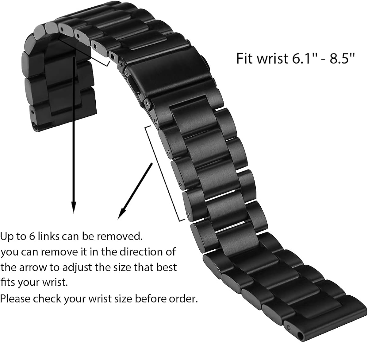 JNCVXN Compatible with Galaxy Watch 40mm 41mm 42mm 44mm 45mm 46mm Smartwatch Bands, 20mm/22mm Metal Strap Replacement Wristband for Samsung Galaxy Watch 3/Active 2/Gear Sport/Gear S3 Frontier/Classic: Clothing