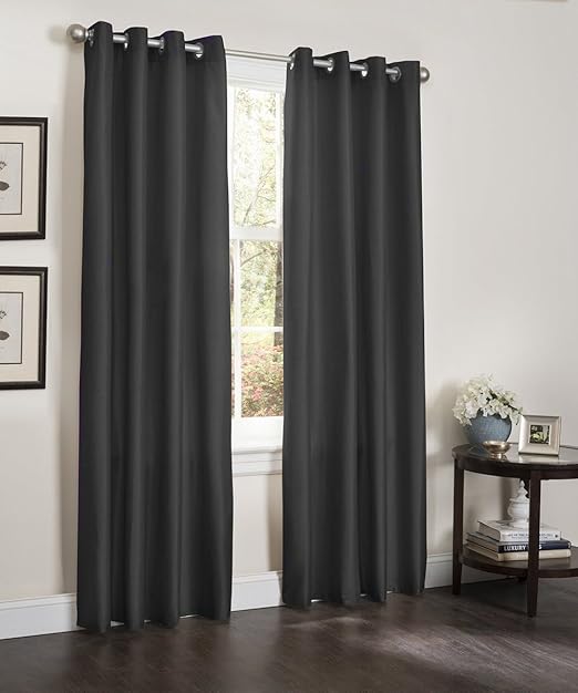 Amazon Com Blackout Window Curtain 55 X 90 Faux Silk Thermal