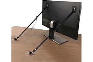 WRICHEAR 4 Packs TV Adjustable Safety Straps, No Drill Adhesive Anti Tip Furniture Anchors for Baby Proofing, Earthquake Straps Flat Screens to Wall,Stand Or Desk,Cabinet