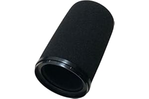 RhymKawa SM7b Foam Cover for Shuer SM7B, MV7 POP Filter RK345 Replacement, Windscreen with Colored Retaining O-Ring Identified Seat (Black)