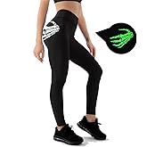 Glow in The Dark Halloween Theme High Waisted Leggings for Women Fitness Yoga Pants Cycling Workout
