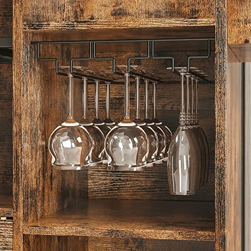 IRONCK Rolling Kitchen Island Cart with DropLeaf and Wine Rack