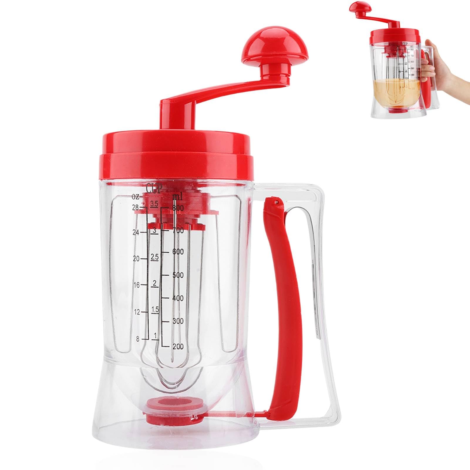 Pancake Batter Dispenser, Batter Separator Pancakes Cookie Cake Waffles Batter Dispenser Baking Tool for Cupcakes, Waffles, Muffin Mix, Crepes, Cake