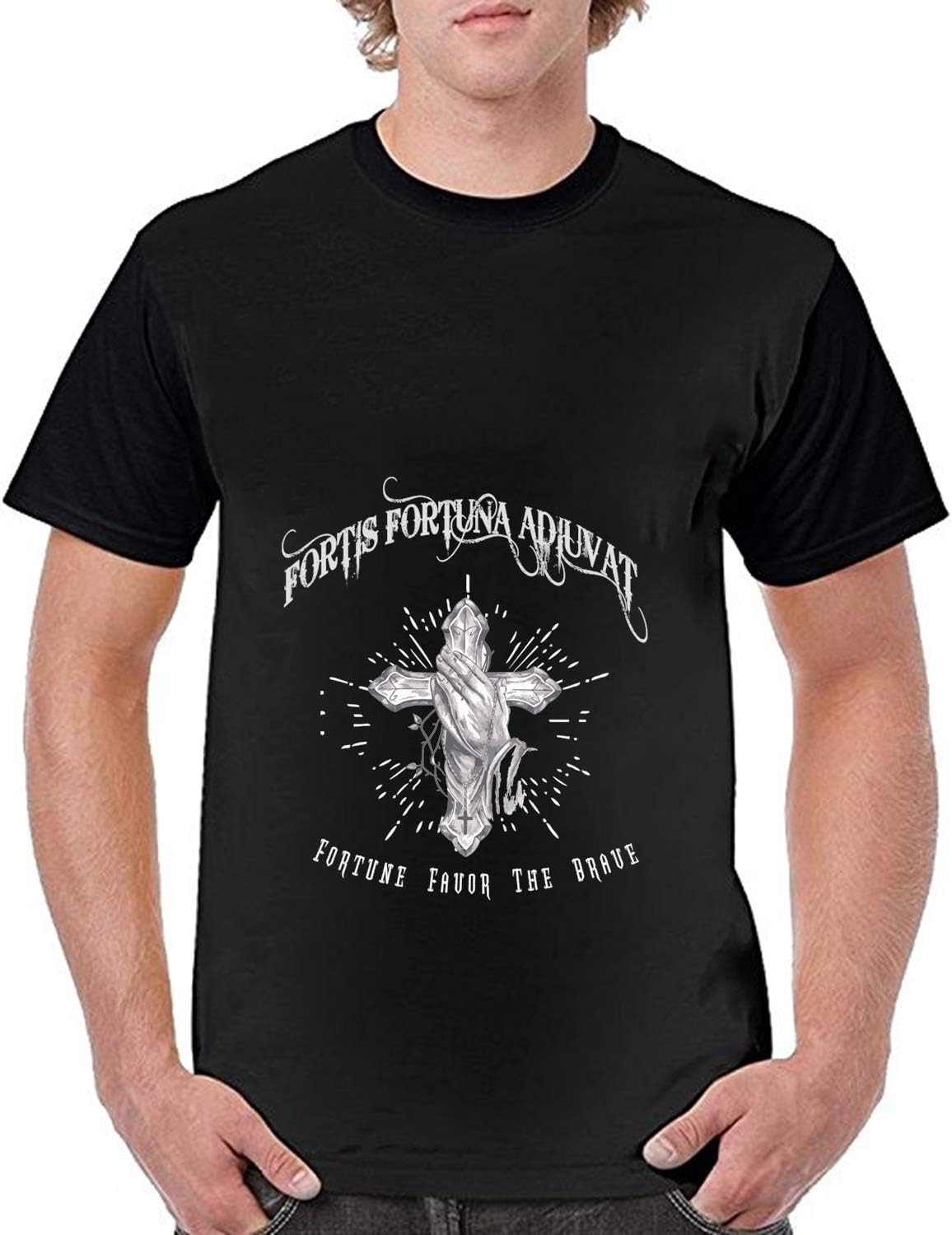 Men's Summer Short Sleeve Fireballs Casual Tee T-Shirt