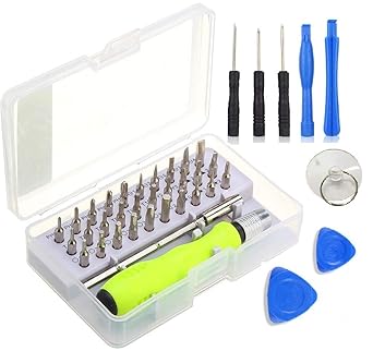 Corslet 32 in 1 Mobile Tool Kit Repairing All Watch Repair Mini Screw Driver Set Laptop Opener Screwdriver Bits with Magnetic Flexible Extension Rod Home Appliance, Computer Preparations