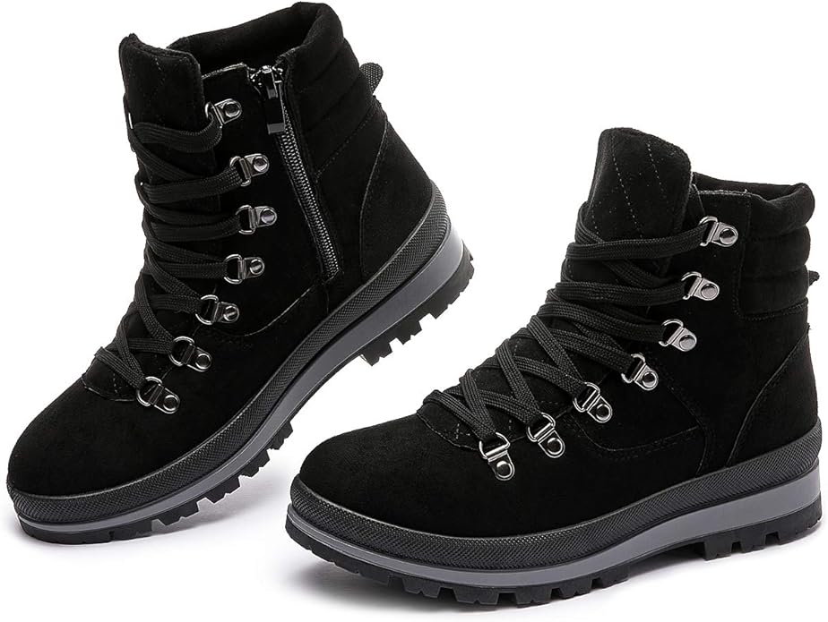 FRACORA Womens Combat Fashion Booties