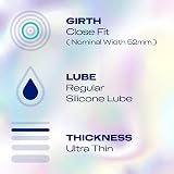 Durex Invisible Condoms 12 Pack Close Fit With Silicone Lube Teat Ended view 2