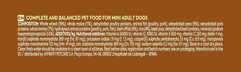Ração para cães adultos pequenos com boi - 2,5kg