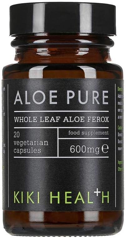 KIKI Health, Aloe Pure Capsules, 100% Freeze-Dried Aloe Ferox, Natural Digestive Cleanse & Gut Health Support