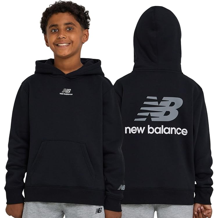 Amazon.com: New Balance Boy's Core Fleece Hoodie (Big Kids) Black